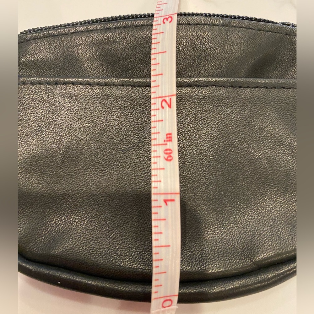 Buxton Black Leather Card Coin Case - Picture 6 of 6